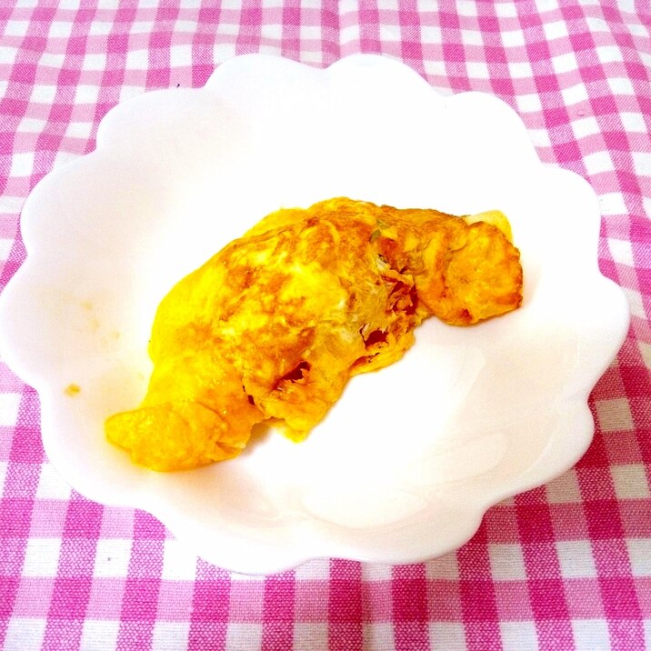 青さ風味♪じゃがいもとトマトのオムレツ